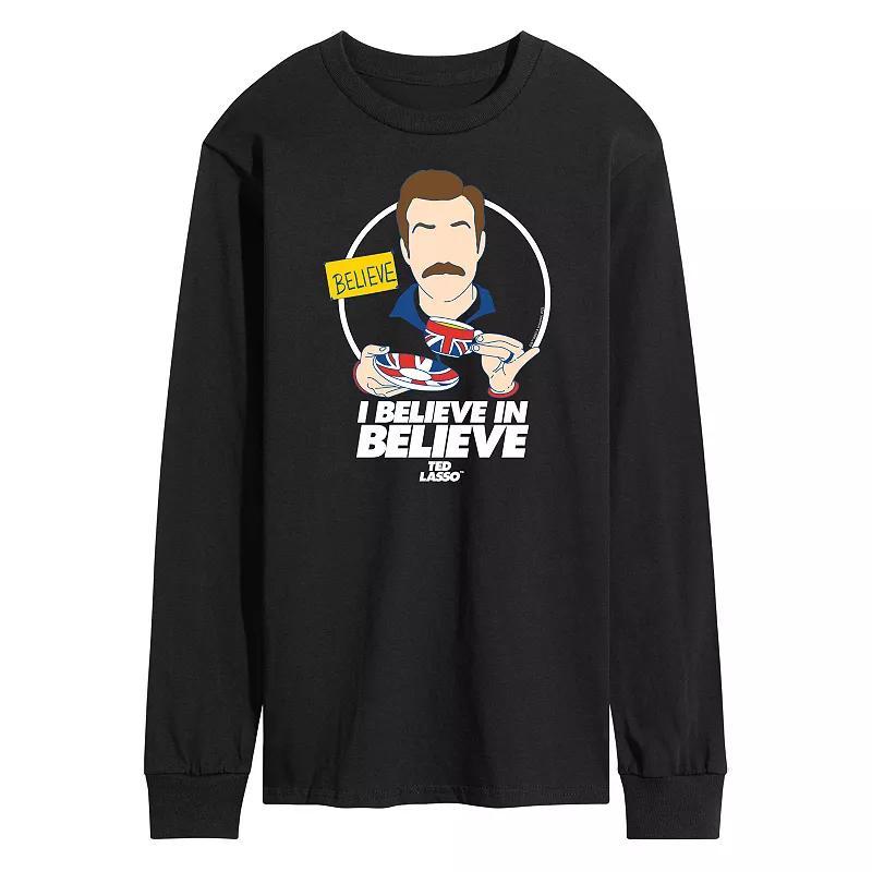 Mens Ted Lasso I Believe Long Sleeve Graphic Tee Product Image