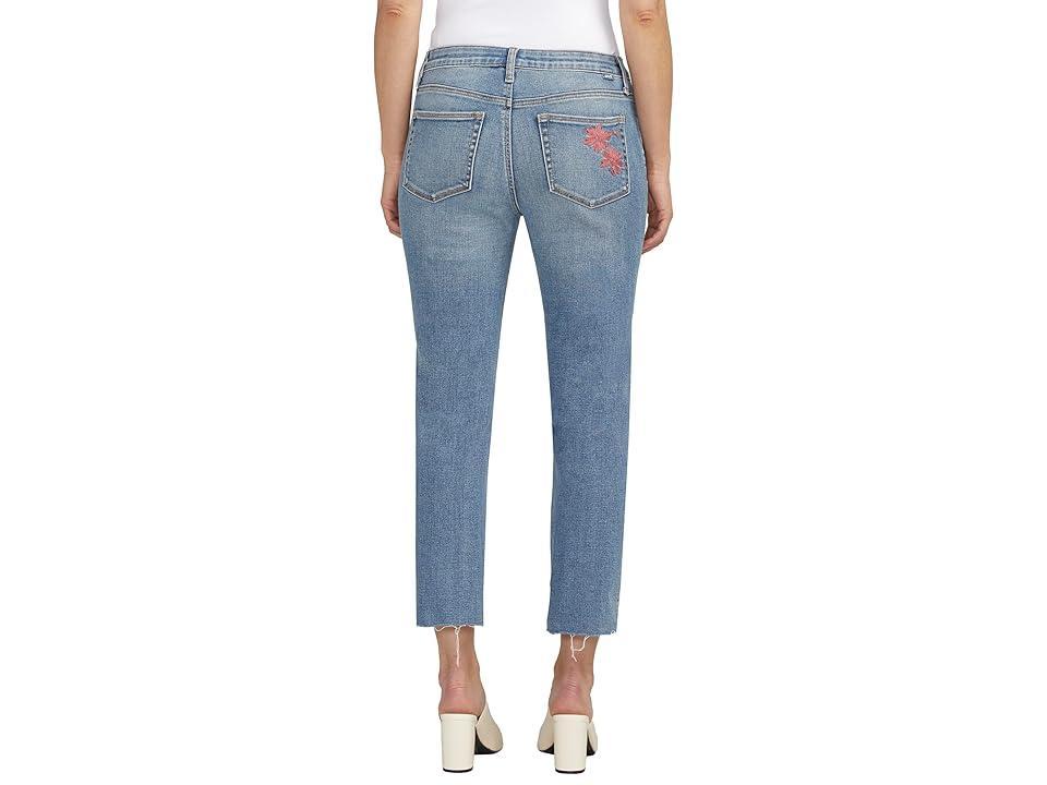 JAG Ruby Raw Hem Mid Rise Crop Straight Leg Jeans Product Image