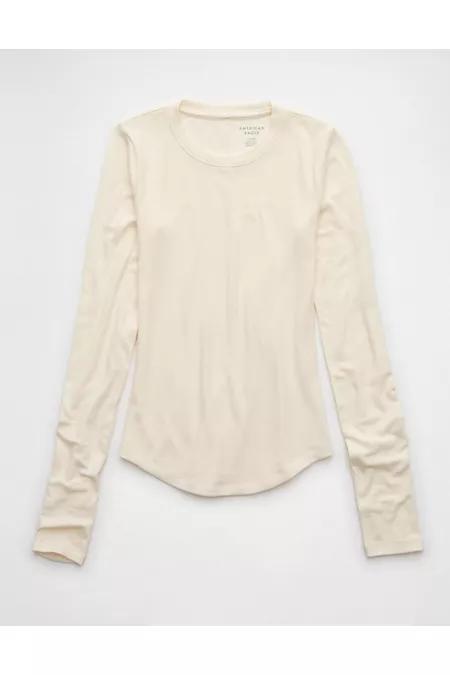 AE Cozy Up Long-Sleeve Layering T-Shirt Women's Product Image