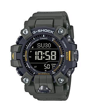 Men's Casio G-Shock Master of G Solar Powered Yellow and Green Strap Watch with Digital Dial (Model: Gw9500-3) Product Image