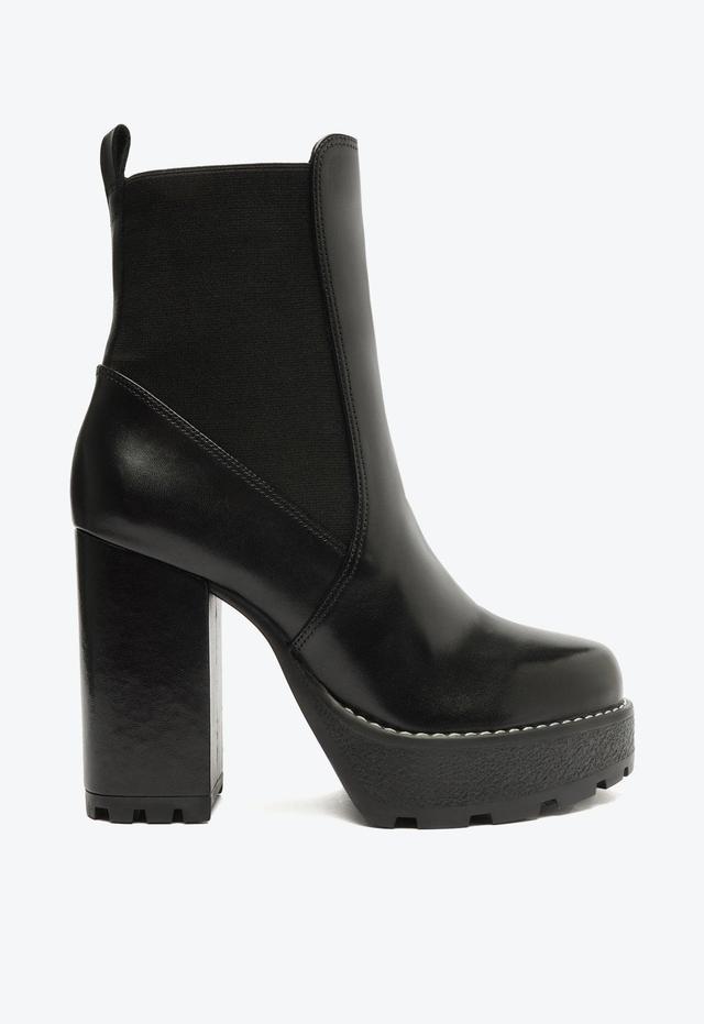 Billie Platform  Leather Bootie Female Product Image