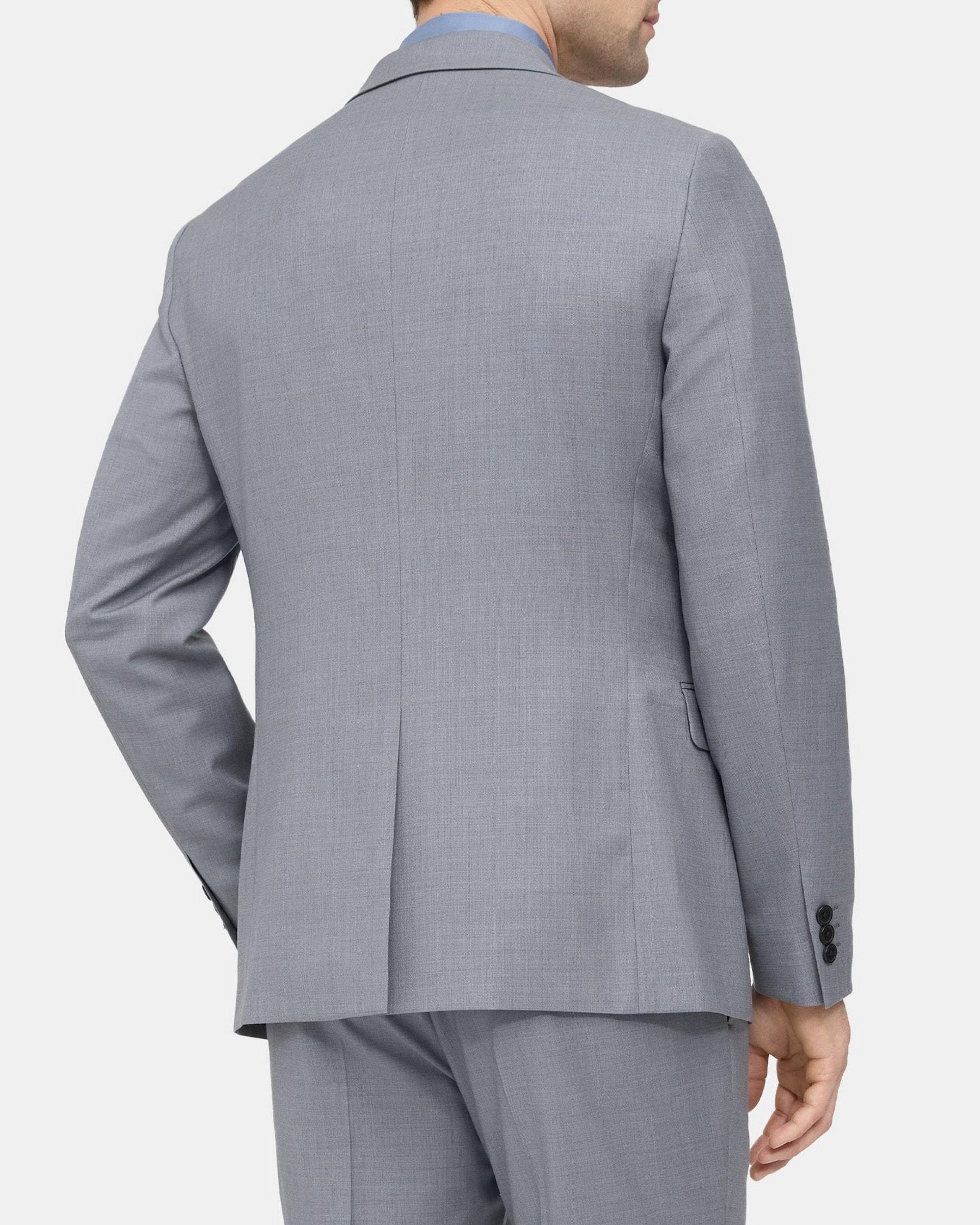 Unstructured Blazer in Grid Wool Product Image