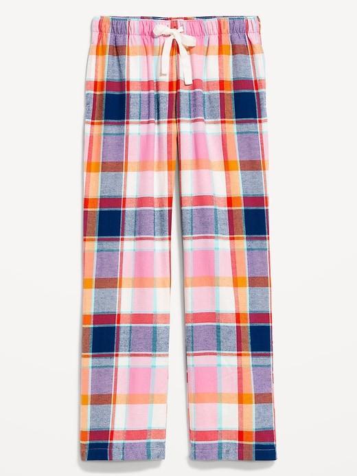 Mid-Rise Flannel Pajama Pants for Women Product Image