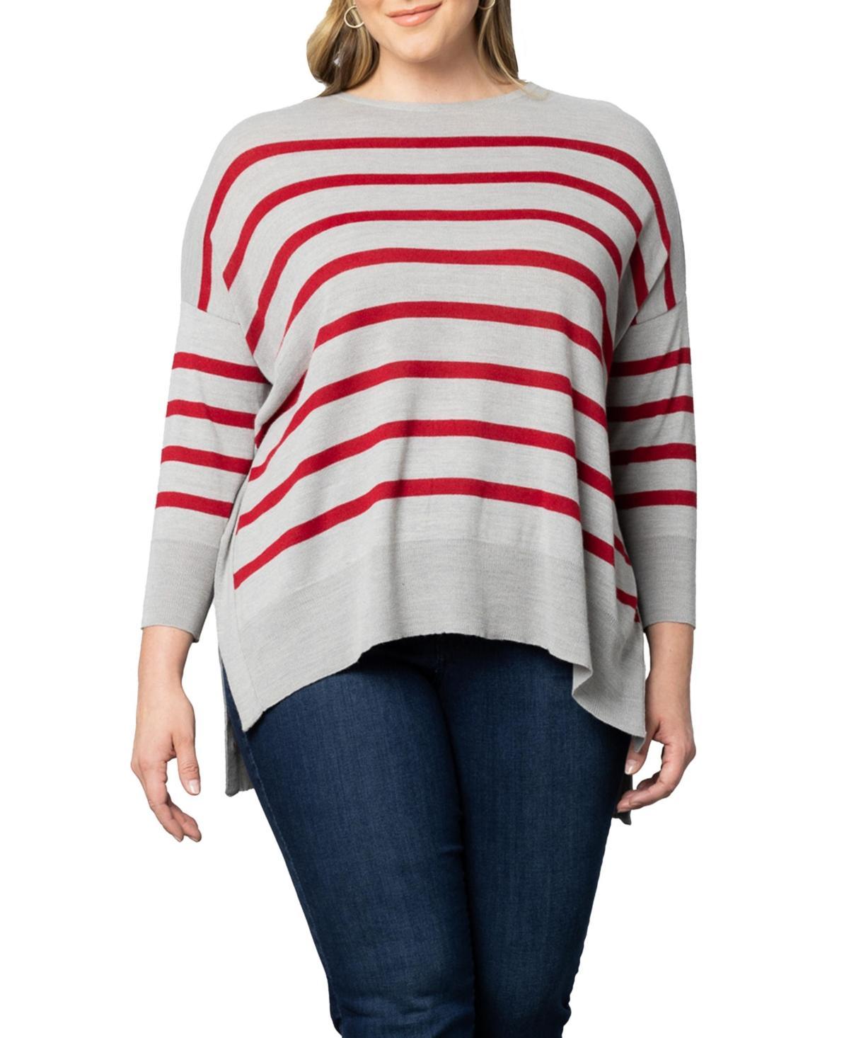 Womens Amoria Drop-Shoulder Striped Sweater Product Image