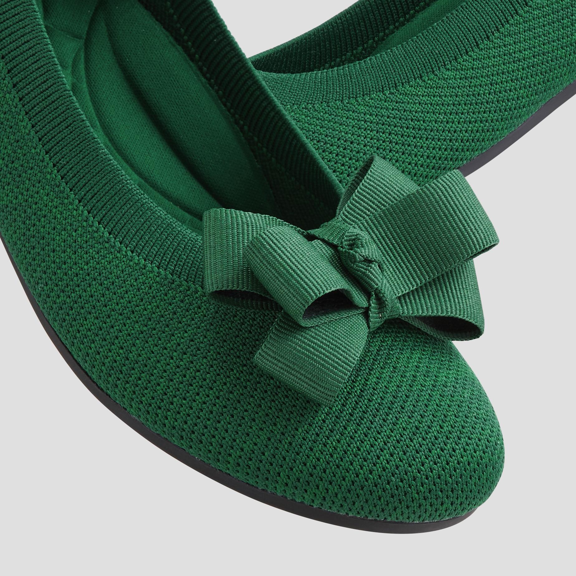 Round-Toe Flats (Claire) + Bow Product Image