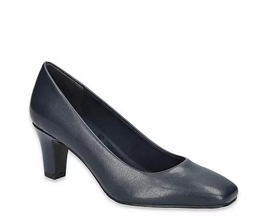 Easy Street Poet Womens Square Toe Pumps Blue Product Image