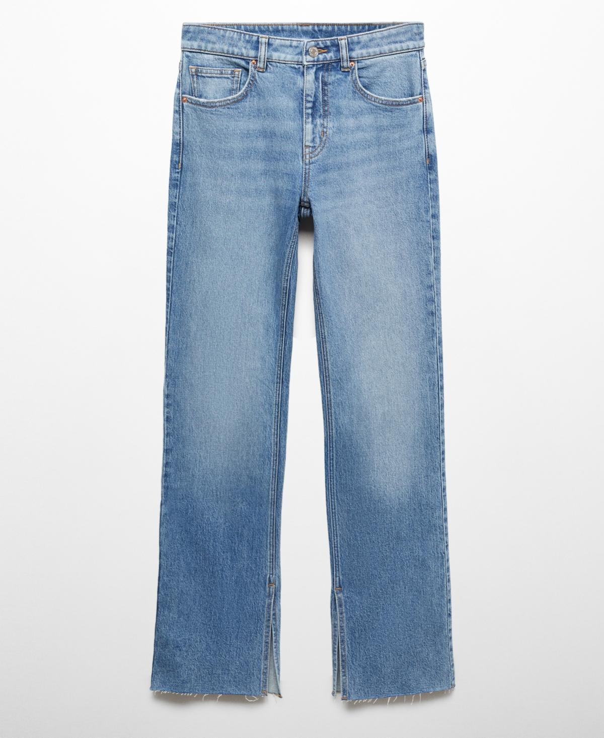 MANGO Slit Hem Flare Jeans product image