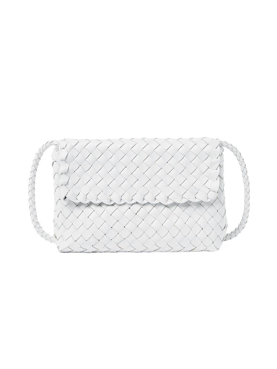 Womens Billie Woven Leather Shoulder Bag Product Image