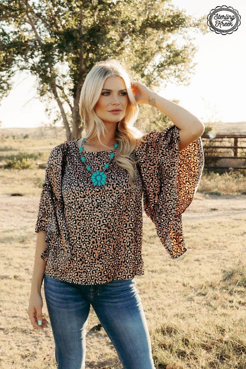 Into The Night Leopard Top Product Image