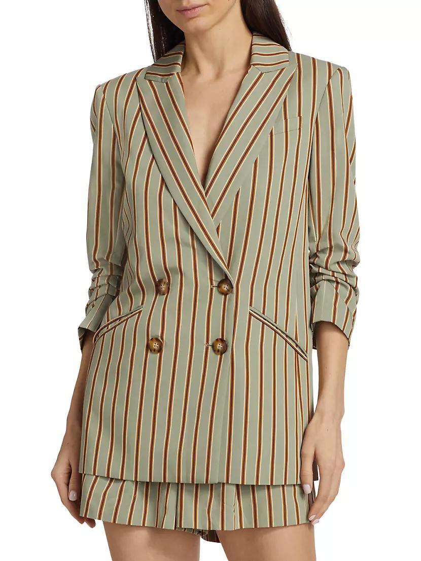 Kiernan Striped Double-Breasted Jacket Product Image