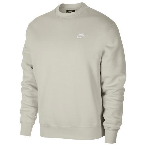 Nike Mens Nike Club Crew - Mens Light Bone/White Product Image