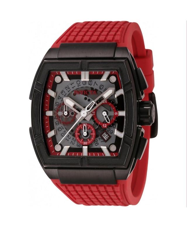 Invicta Mens 44887 S1 Rally Quartz Multifunction Red, Black Dial Watch - Black Product Image