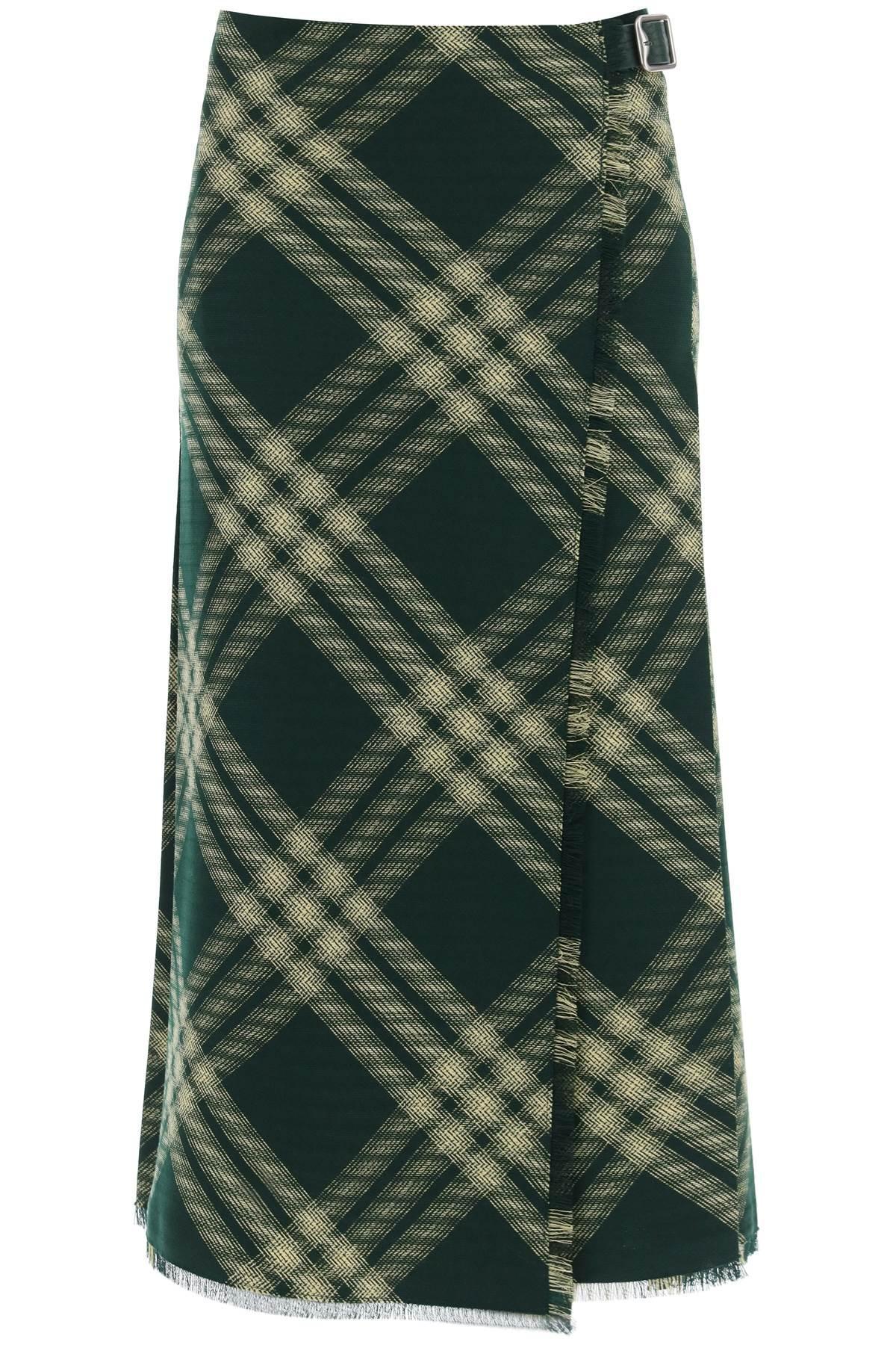 BURBERRY Maxi Kilt With Check Pattern Product Image