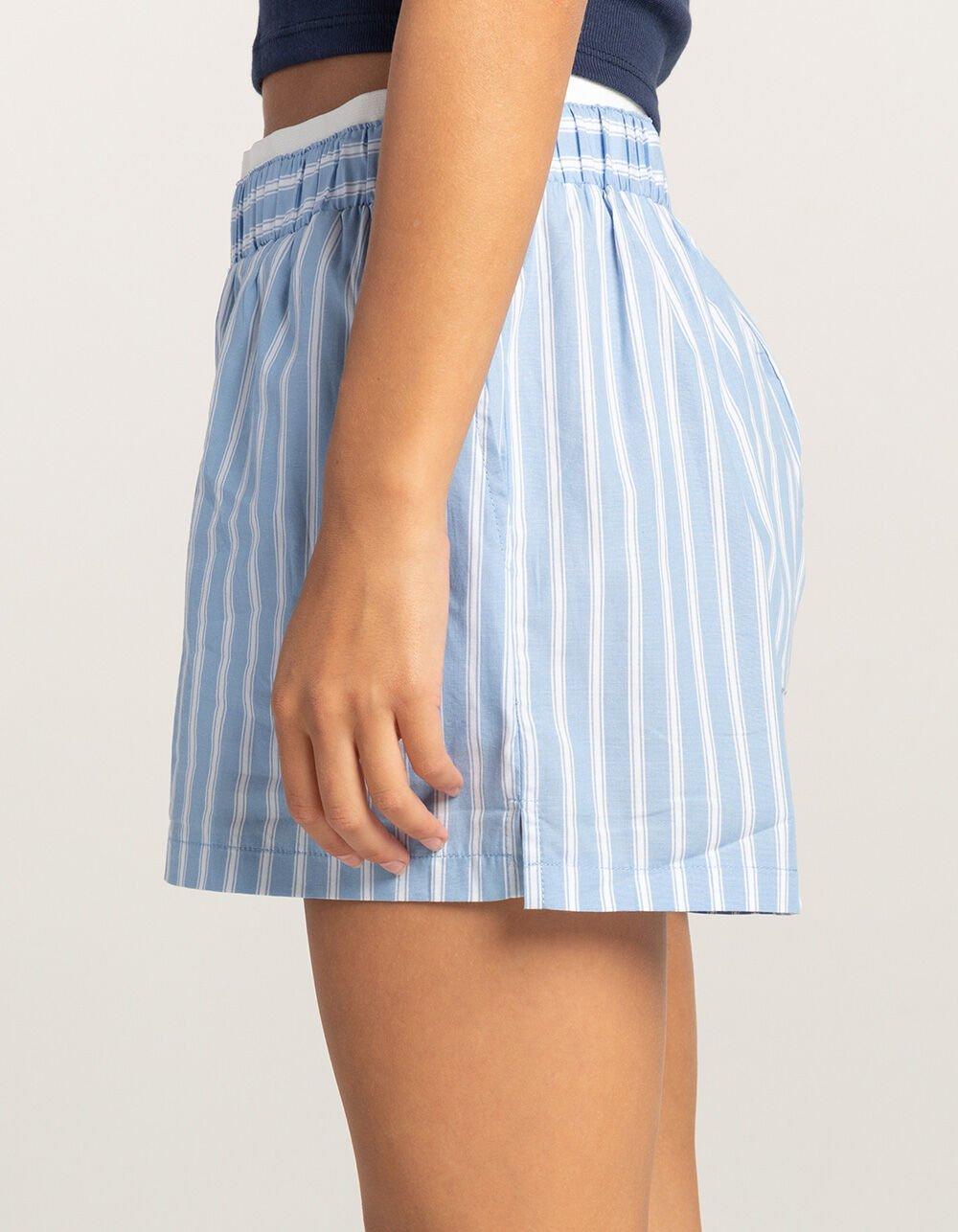 RSQ Womens Button Front Stripe Boxers Product Image