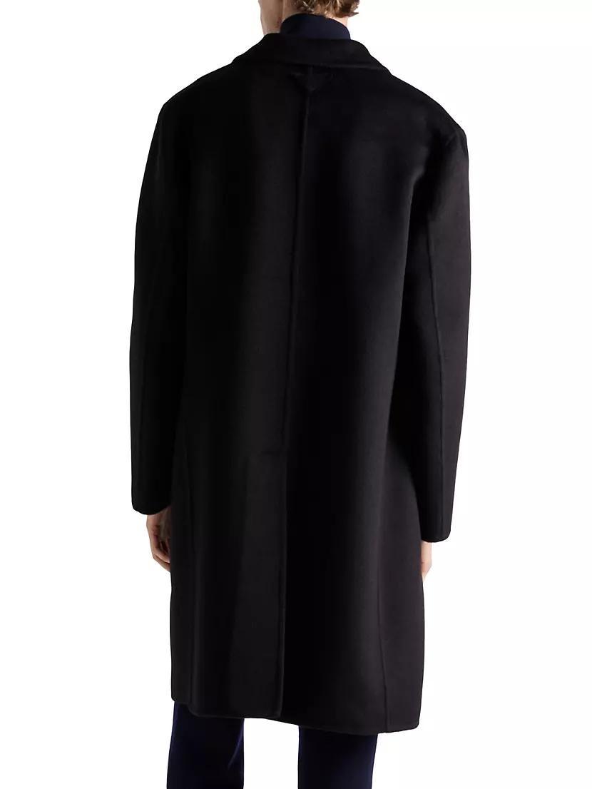 Single-Breasted Wool Blend Coat Product Image