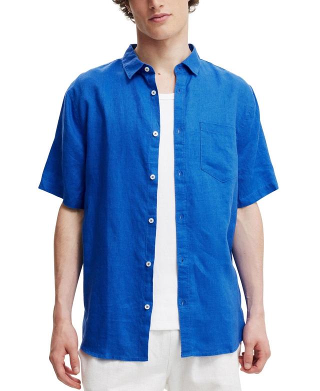 Cotton On Mens Linen Short Sleeve Shirt Product Image