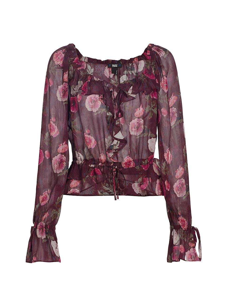 Lanea Floral Ruffle Blouse Product Image