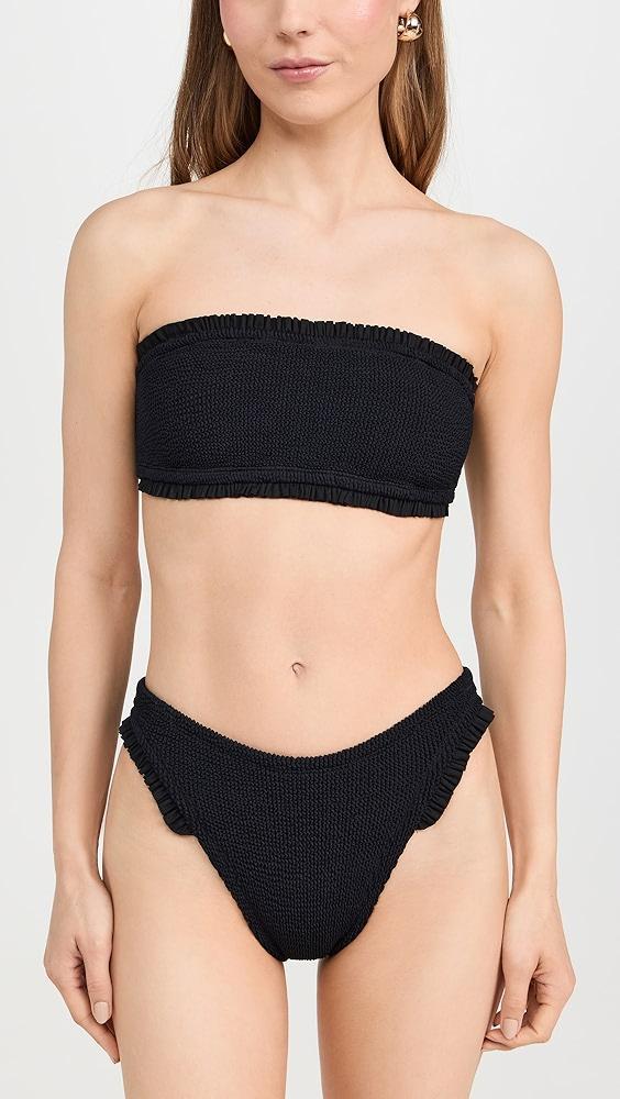 Hunza G Tracey Frill Bikini Set | Shopbop Product Image