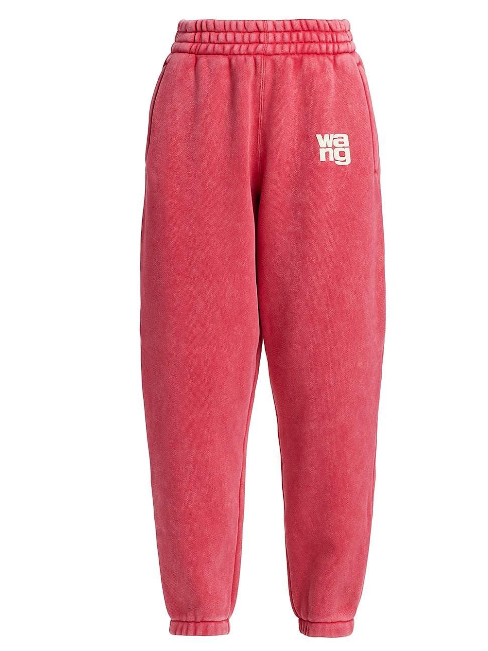 Alexander Wang Puff Logo Structured Terry Sweatpants Product Image