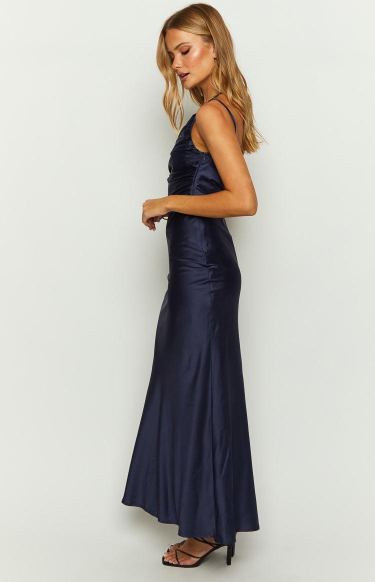 Tina Navy Formal Maxi Dress Product Image