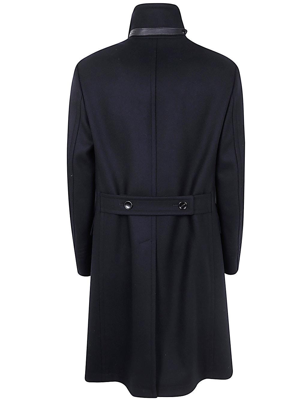 TOM FORD Wool Blend Melton Coat In Black Product Image