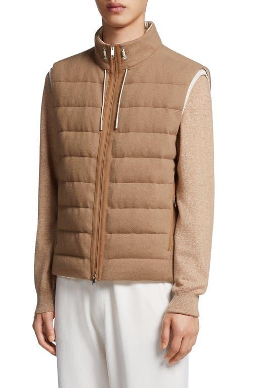 ZEGNA Oasi Elements Channel Quilted Cashmere Down Jacket Product Image