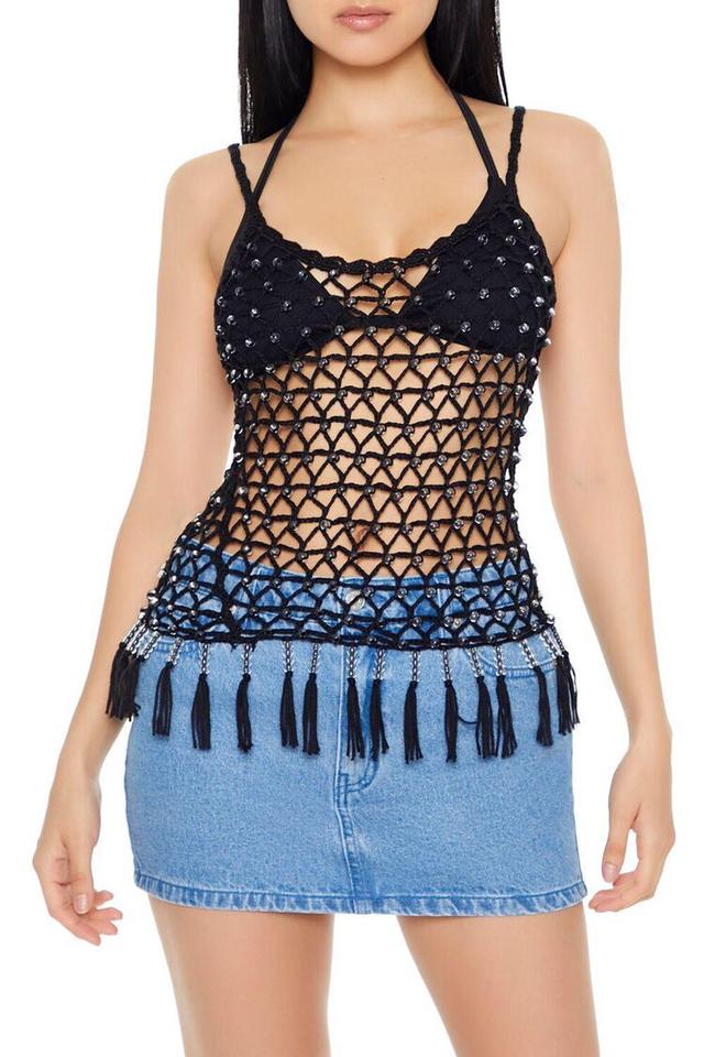 Sweater-Knit Crochet Cami | Forever 21 Product Image