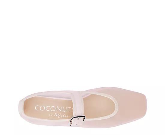 Coconuts Womens Tribeca Mesh Square-Toe Mary Jane Ballet Flat. Product Image