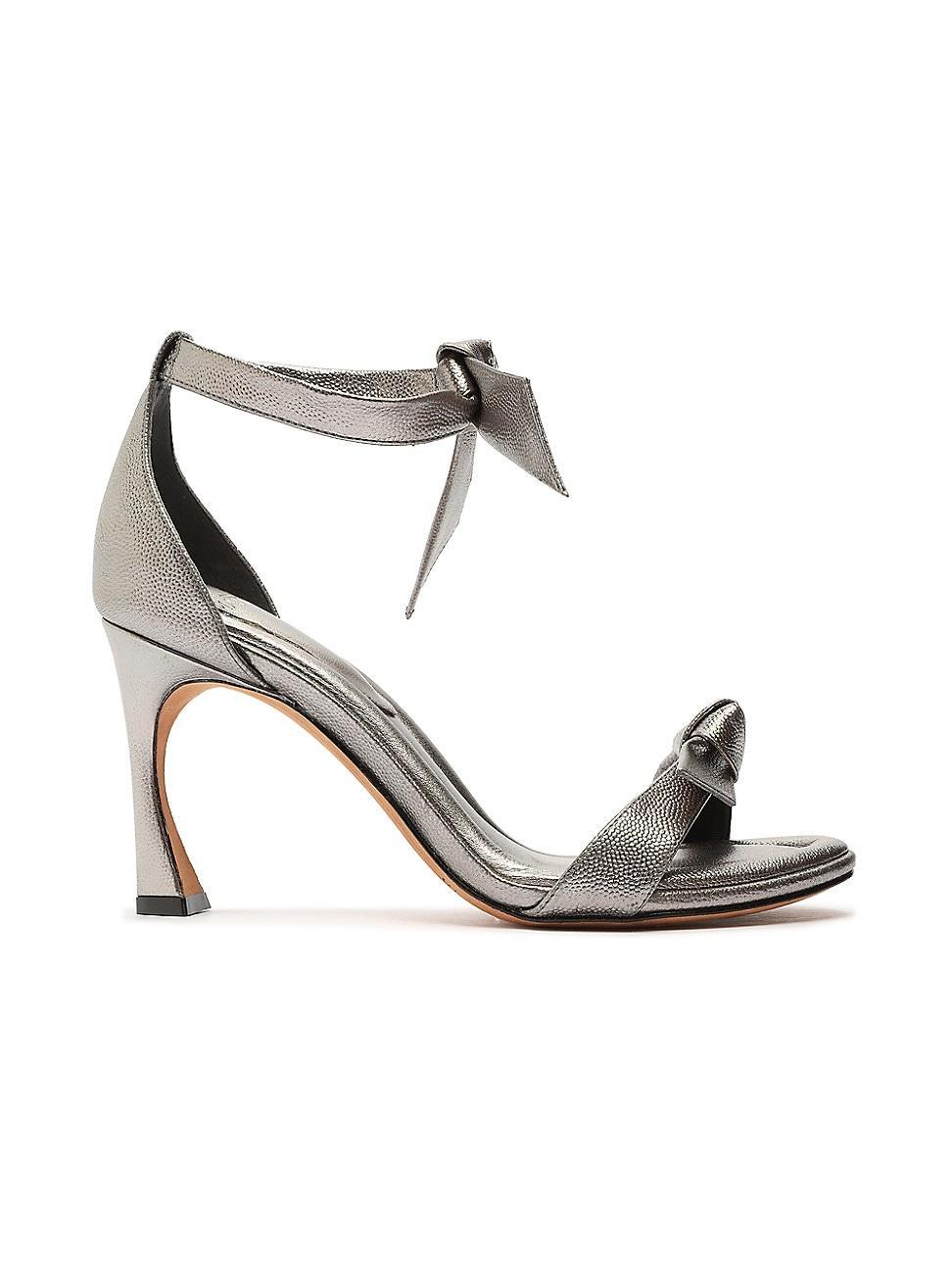 Womens Clarita 85MM Metallic Leather Bow Sandals Product Image