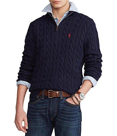 Polo Ralph Lauren Cable Knit Cotton Quarter Product Image