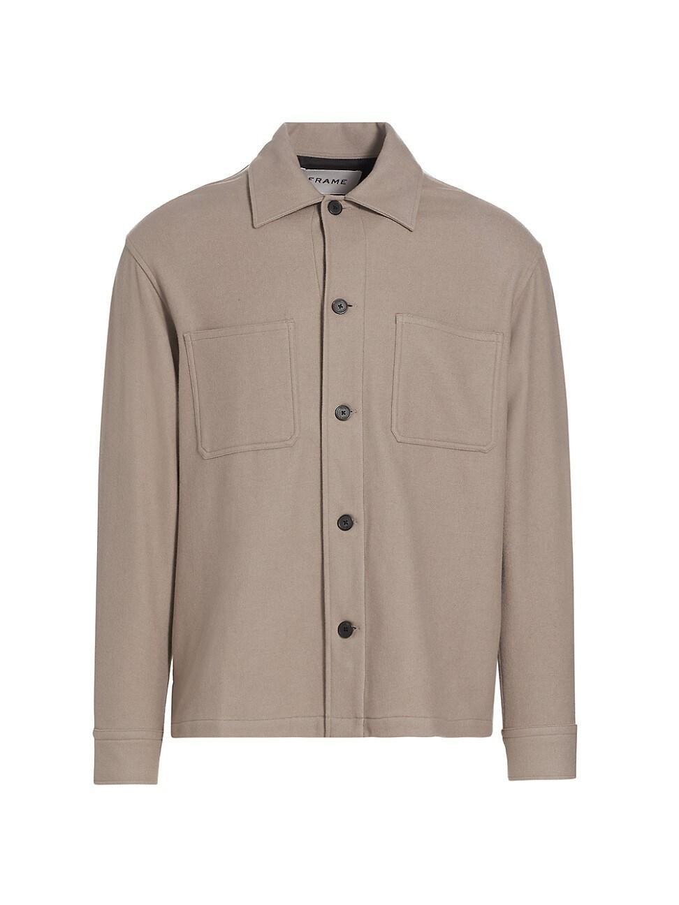 FRAME Virgin Wool Blend Overshirt Product Image