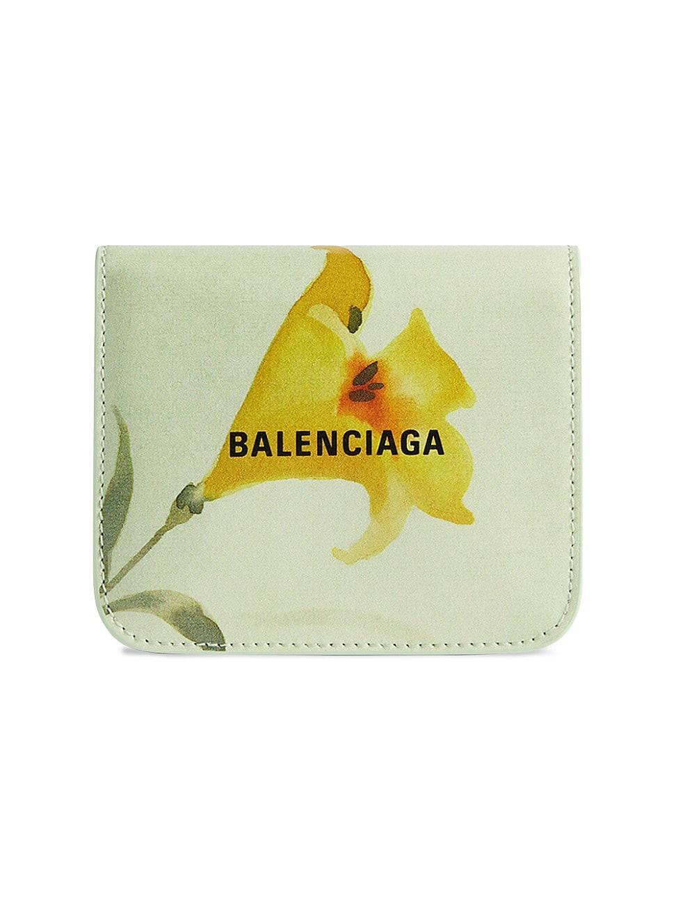 Womens Cash Flap Coin and Card Holder Lillies Print Product Image