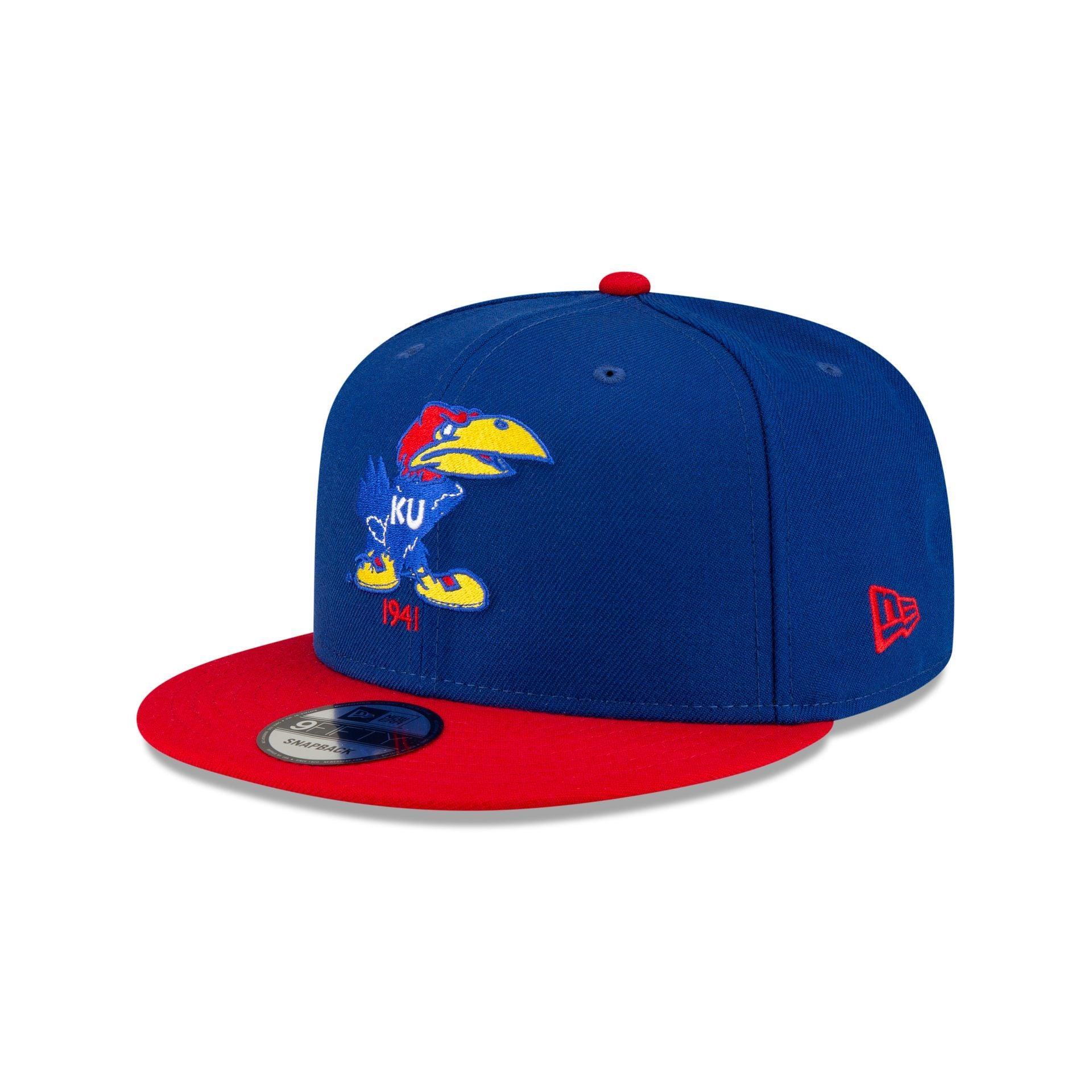 Kansas Jayhawks College Vault Blue 9FIFTY Snapback Hat Male Product Image