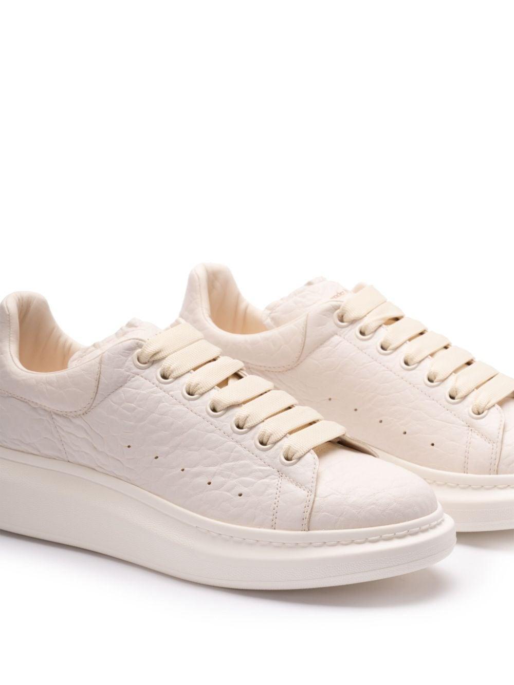 Leather Oversized Sneakers In Neutrals Product Image