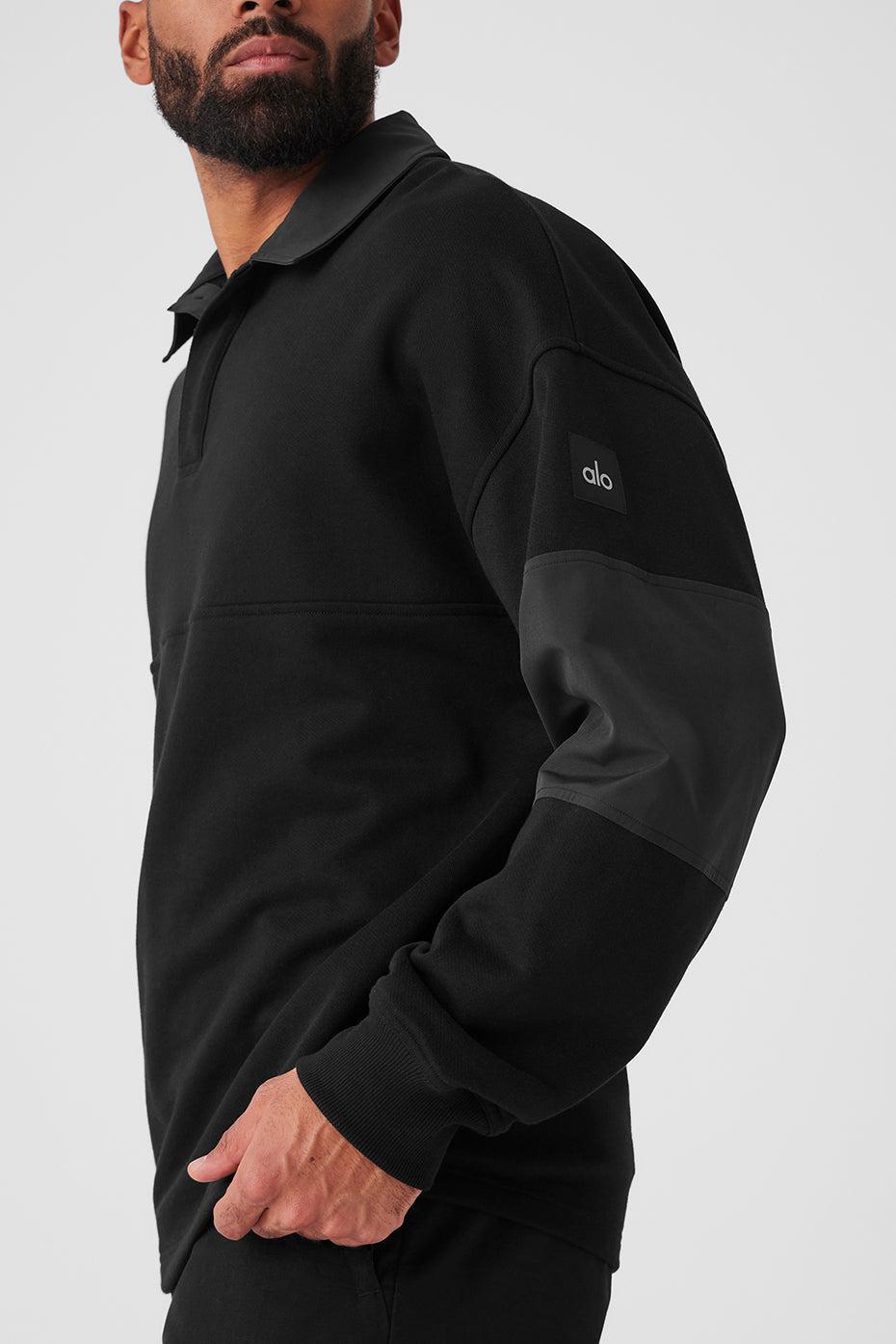 Mixmatch Rugby Sweatshirt - Black Male Product Image