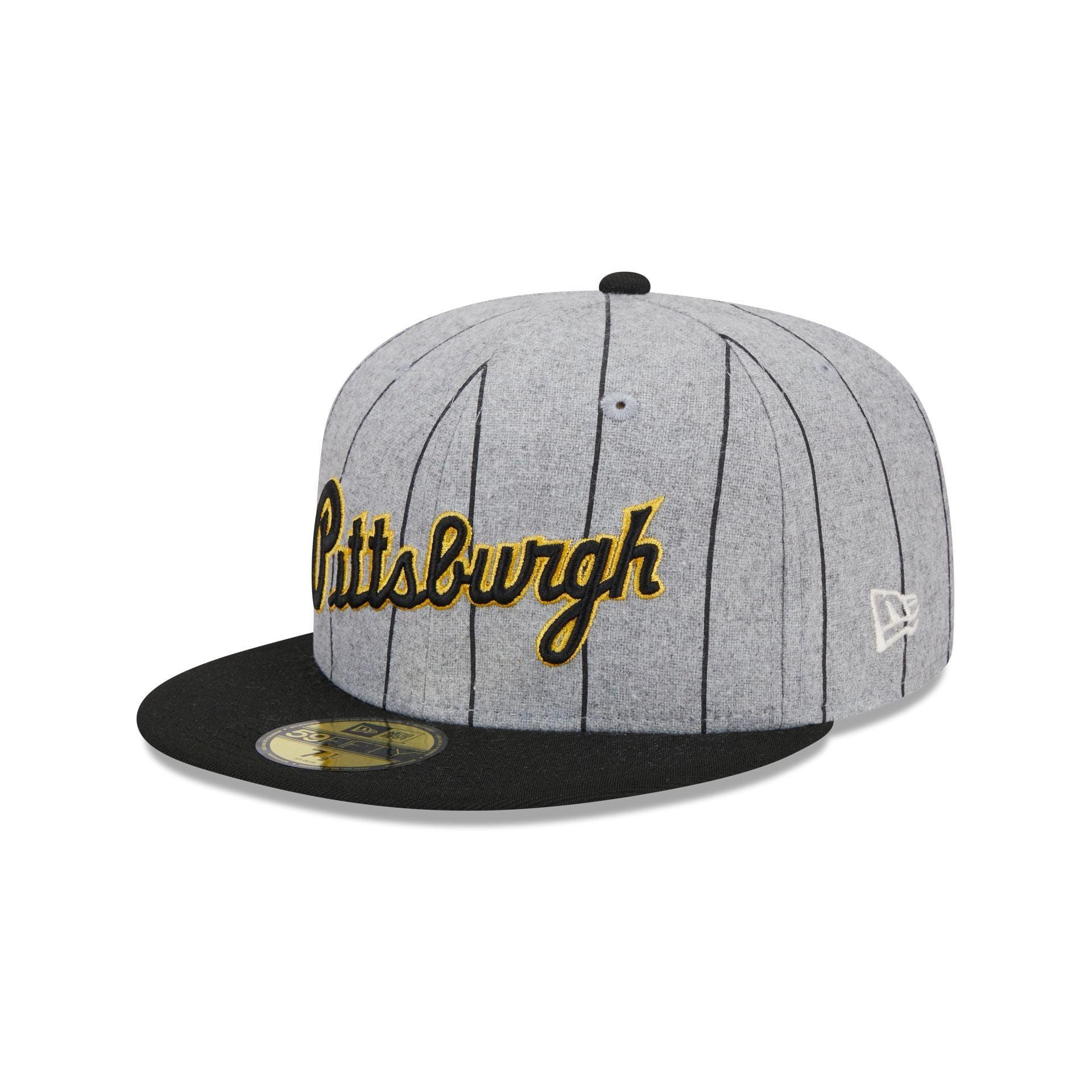 Pittsburgh Pirates Heather Pinstripe 59FIFTY Fitted Hat Male Product Image