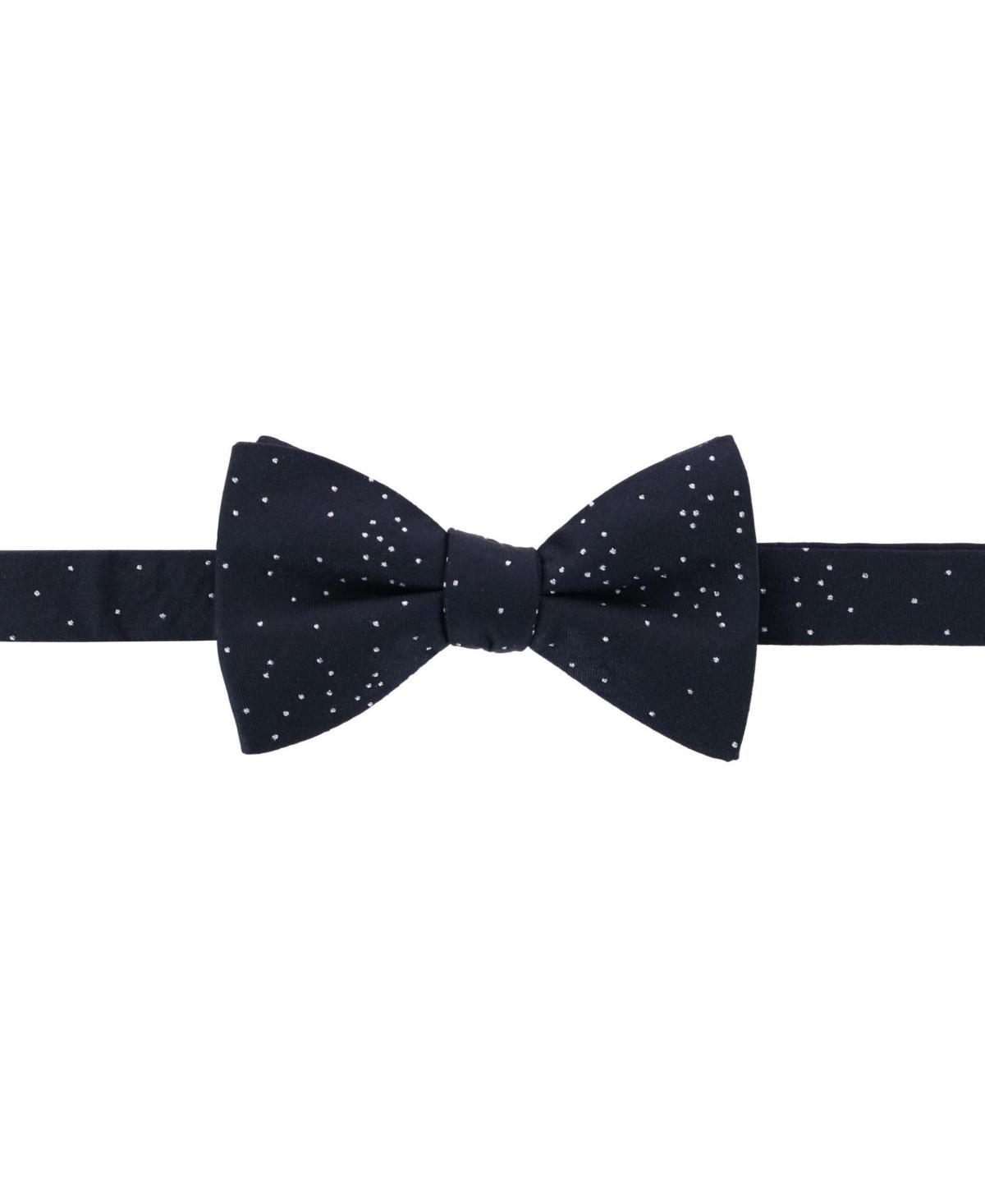 Trafalgar Mens Mystere Me ic Polka Dot Silk Bow Tie Product Image