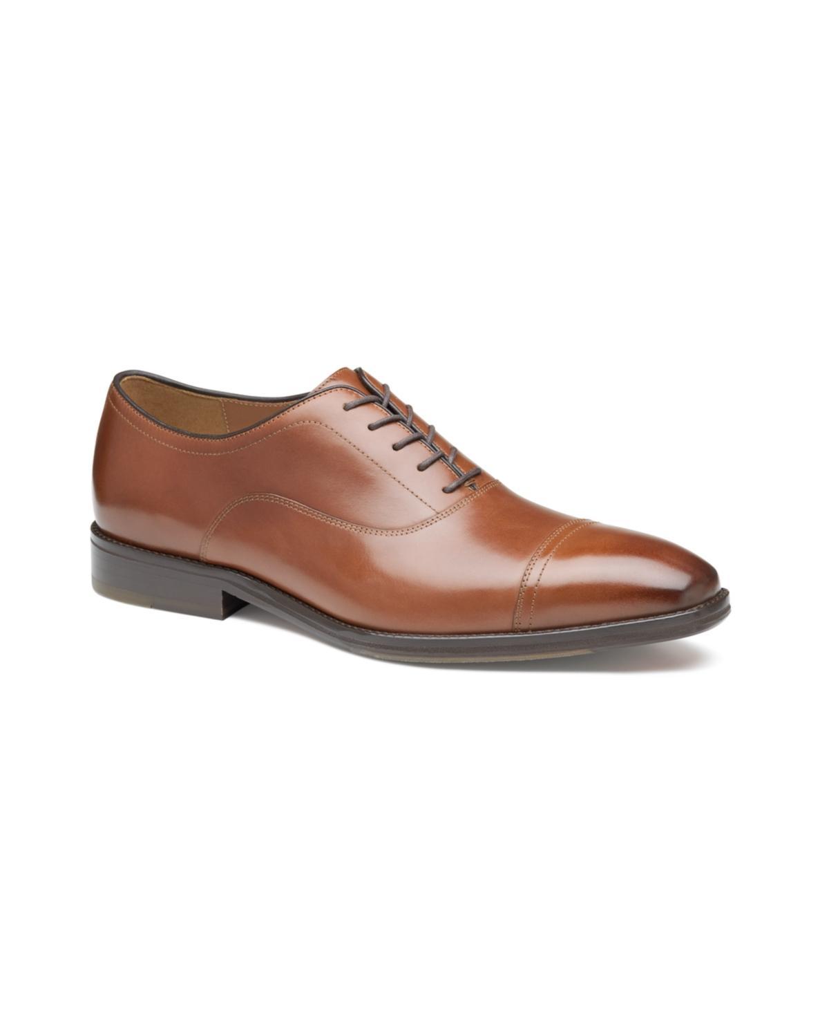 Johnston & Murphy Sullivan Cap Toe Italian Calfskin) Men's Lace Up Wing Tip Shoes Product Image