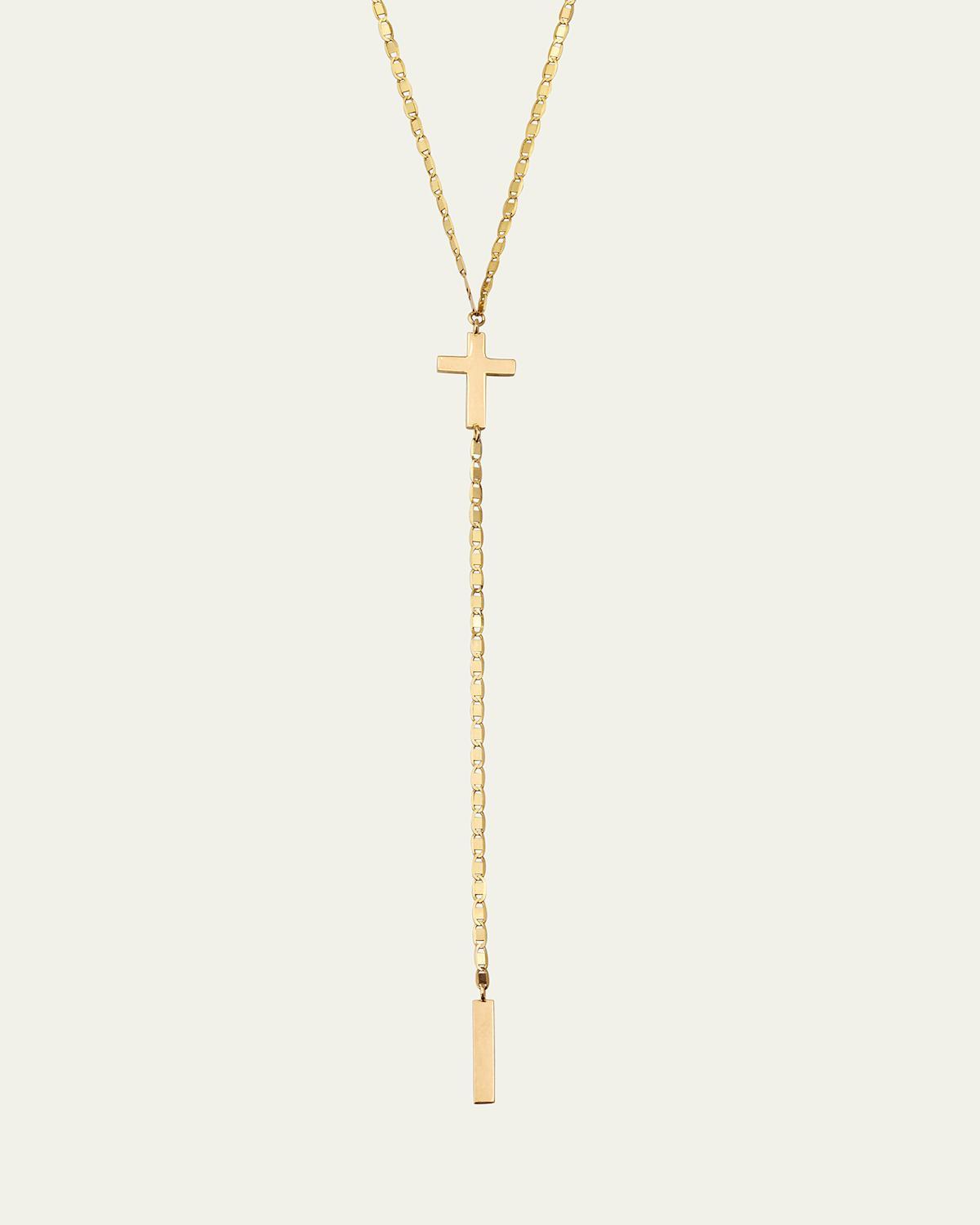 Lana Petite Malibu Cross Bar Lariat Necklace Product Image