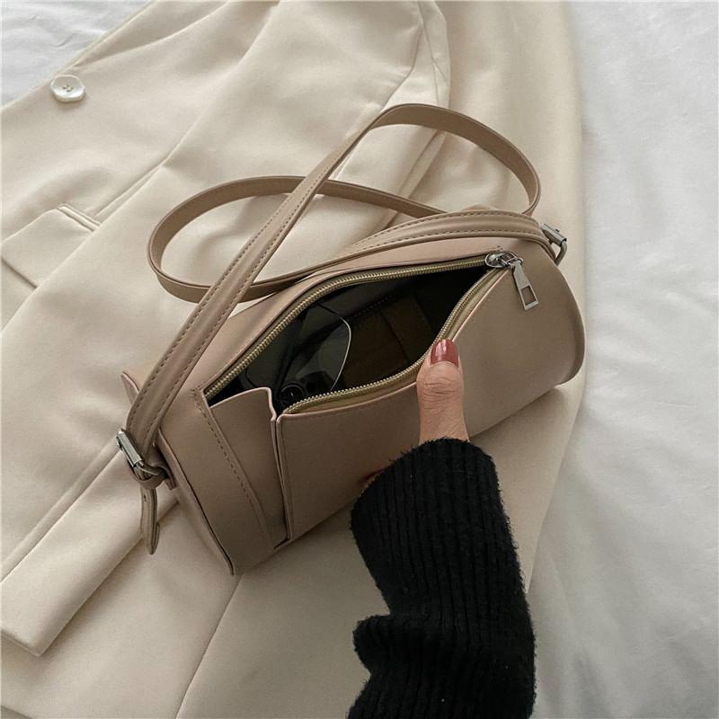 Faux Leather Zip Crossbody Bag product image