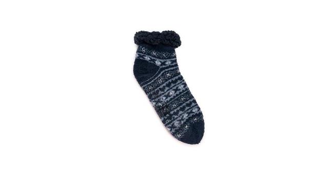 Mens MUK LUKS Refined Cozy Shortie Cabin Socks Red Product Image