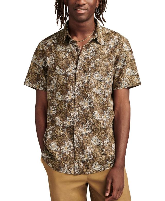 Lucky Brand Mens Short Sleeve Button-Front Printed Shirt Product Image