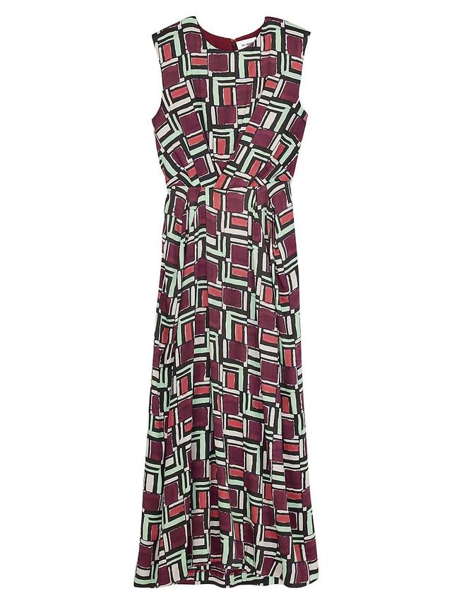 Womens Collection Line Geo Midi-Dress Product Image