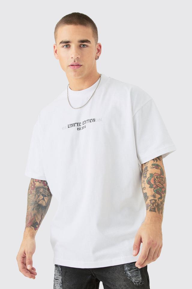 Oversized Limited Edition Heavyweight T-shirt | boohooMAN USA Product Image