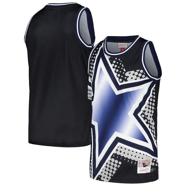 Mens Mitchell & Ness Black Dallas Cowboys Big Face 7.0 Fashion Tank Top Product Image