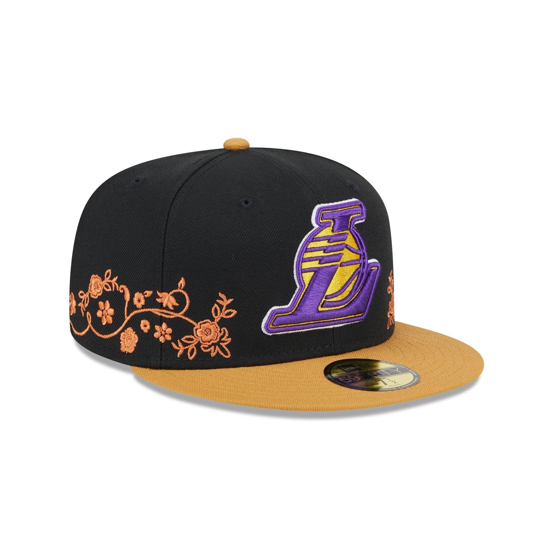 Los Angeles Lakers Floral Vine 59FIFTY Fitted Hat Male Product Image