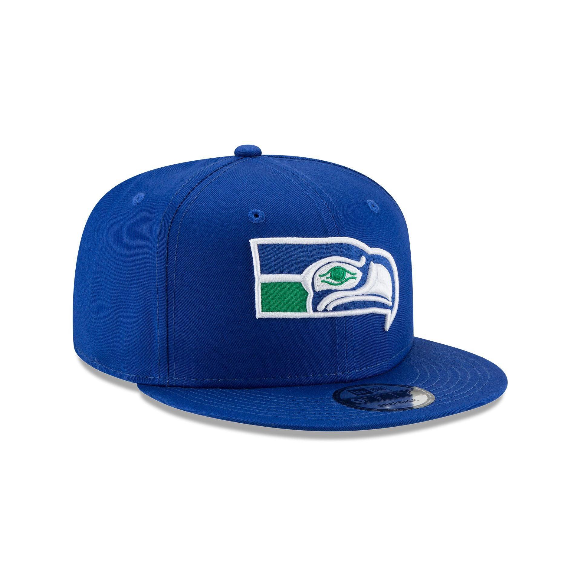 Seattle Seahawks Basic Blue 9FIFTY Snapback Hat Male Product Image