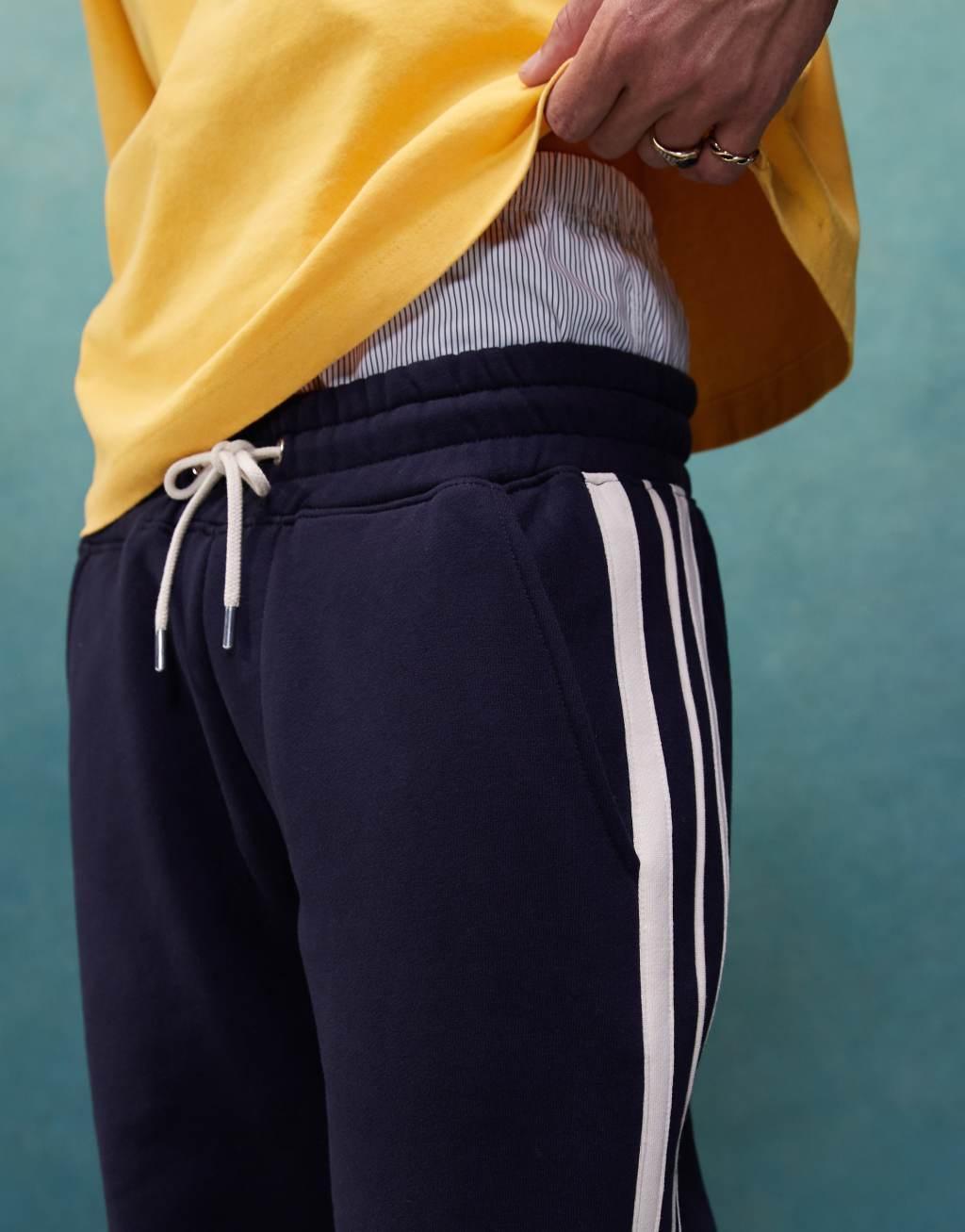 Alma de Ace sweatpants with contrast piping in navy - part of a set Product Image