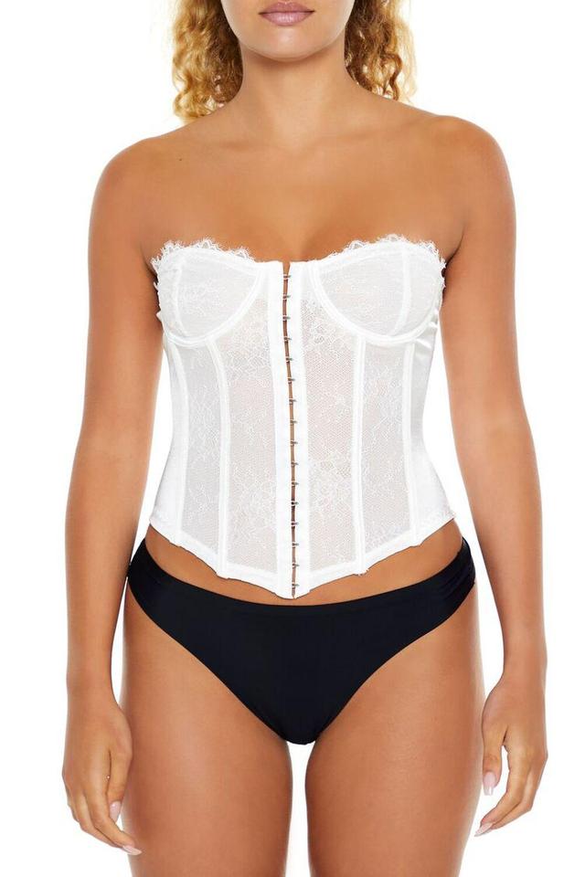 Lace Lingerie Corset Tube Top | Forever 21 Product Image