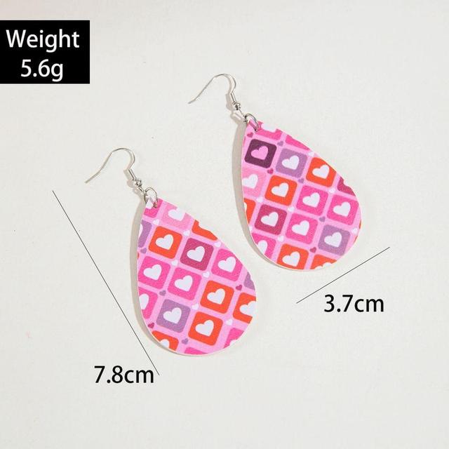 Faux Leather Drop Earring Product Image